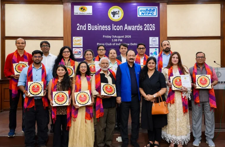 दूसरे बिजनेस आइकन अवॉर्ड्स 2026 में बिजनेस, स्वास्थ्य सेवा, परिवहन और मीडिया समेत विभिन्न क्षेत्रों के दिग्गज सम्मानित