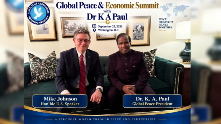 वॉशिंगटन Global Peace Summit में युद्धों के शांतिपूर्ण समाधान की अपील