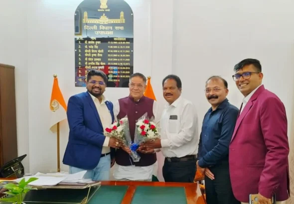 दिल्ली विधानसभा के उपाध्यक्ष मोहन बिष्ट से मिले डॉ. भार्गव मल्लप्पा