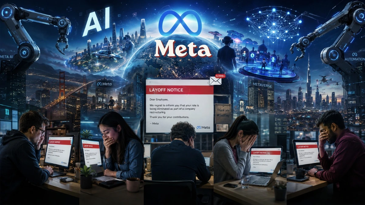 सुबह 4 बजे मेल: AI बदलाव के बीच Meta में बड़ी छंटनी