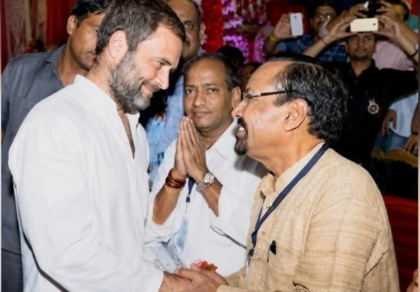 Vijay Shankar Chaturvedi Extends Birthday Greetings to Rahul Gandhi