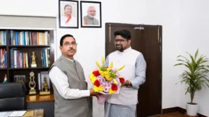 नए केंद्रीय शिक्षा मंत्री बने प्रह्लाद जोशी को डॉ. भार्गव मल्लप्पा की शुभकामनाएं