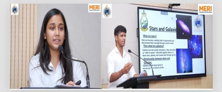 MERI के स्पेस सम्मेलन में ब्रह्मांड के रहस्यों से रूबरू हुए विद्यार्थी, वैज्ञानिक खोज की नई संभावनाओं पर हुई चर्चा