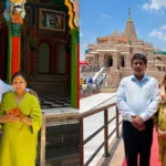 अयोध्या के श्रीराम जन्मभूमि मंदिर में वरिष्ठ पत्रकार राकेश सिंह और पारुल सिंह ने देश की उन्नति