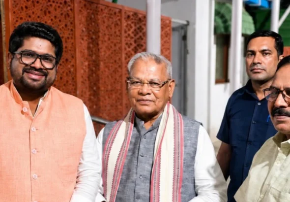 जीतन राम मांझी से मिले डॉ. भार्गव मल्लप्पा, दक्षिण भारत दौरे पर चर्चा