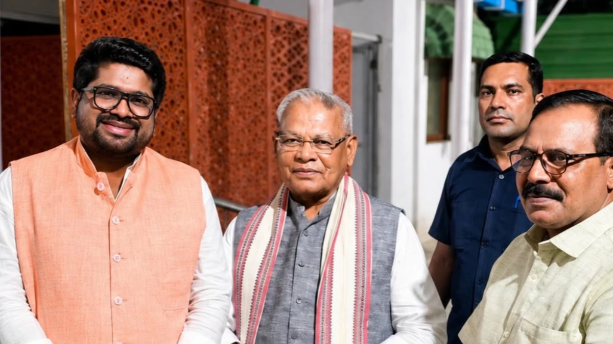 जीतन राम मांझी से मिले डॉ. भार्गव मल्लप्पा, दक्षिण भारत दौरे पर चर्चा