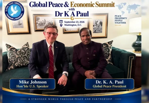 वॉशिंगटन Global Peace Summit में युद्धों के शांतिपूर्ण समाधान की अपील
